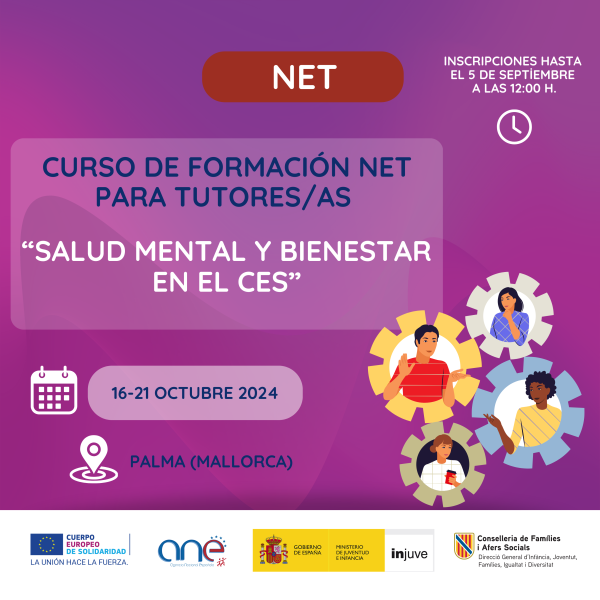 Curso de formación "Salud mental y bienestar en el CES. Curso para tutores/as"